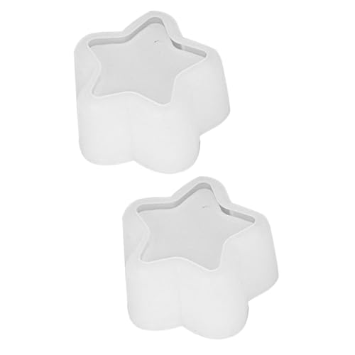 Gadpiparty 2 Stück Sternblumentopfform einfache Vasenform Silikonform runden Formenbausätze Dekoration Pflanzform Silikon Gießform für Pflanzgefäße Pflanzer Schimmel Pflanzenformen Kieselgel von Gadpiparty