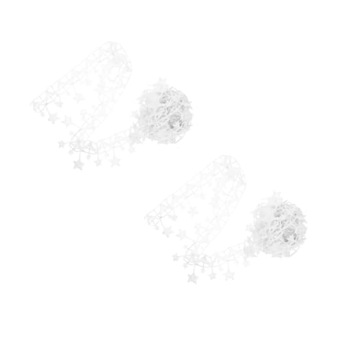 Gadpiparty 2 Stück Stickerei Sternen Spitzenband Yards Diy Nähzubehör für Bekleidungs und Hochzeitsdekoration Vielseitig Einsetzbar Romantisch und Elegant für Handwerksprojekte von Gadpiparty