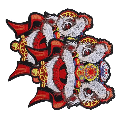 Gadpiparty 2 Stück Stickereiflecken Kleidung Patch Reparatur mächtig Jeansflicken zum Aufbügeln lustiger Aufnäher coole Aufbügler Sportflicken zum Aufbügeln Flicken für Jacken Polyester von Gadpiparty