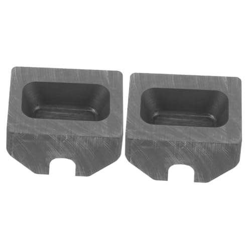Gadpiparty 2 Stück T-förmige Graphitform Schmelzform Graphitformen Barren Formenguss Ingotform Schmelzen Barfenformen Schmelztiegel-kit Schmuckbirnenform Quarzschmelztiegel Gussform Schwarz von Gadpiparty