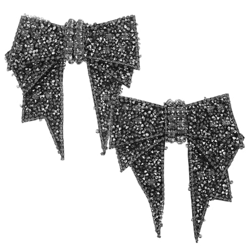 Gadpiparty 2 Stück Teiliges Bowknot Schuhanhänger mit Funkelnden Strasssteinen Dekorative Abnehmbare DIY Schuhdeko für Damen Modische Schleifenverzierung für High Heels Sneaker und von Gadpiparty