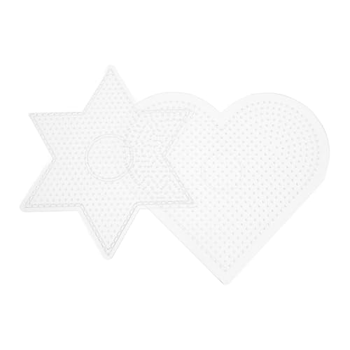 Gadpiparty 2 Stück Teiliges DIY Bügelperlen Platten Kunststoff Steckperlen Vorlagen für Kreative Projekte Große Hexagon und Herzform für Bastelenthusiasten Gadpiparty 2 Stück Teiliges DIY Bügelperlen Platten Kunststoff Steckperlen Vorlagen für Kreative Projekte Große Hexagon und Herzform für Bastelenthusiasten von Gadpiparty
