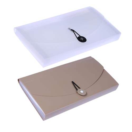 Gadpiparty 2 Stück Teiliges Erweiterbare Fächermappe aus Langlebigem PP Wasserfest mit Farbigen Etiketten zur Einfachen Dokumentenorganisation Tragbar in Halbtransparent und Khaki für Büro Gadpiparty 2 Stück Teiliges Erweiterbare Fächermappe aus Langlebigem PP Wasserfest mit Farbigen Etiketten zur Einfachen Dokumentenorganisation Tragbar in Halbtransparent und Khaki für Büro von Gadpiparty