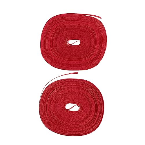 Gadpiparty 2 Stück Teiliges Geschenkband Rot DIY Verpackungsband für Hochzeit und Valentinstag Dekoratives Schleifenband für Kuchen Kreative Bastelarbeiten von Gadpiparty