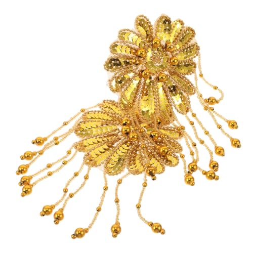 Gadpiparty 2 Stück Teiliges Goldene Quasten Pailletten-schulterpolster mit Blumenmotiv Leichte Langlebige Epauletten für Bühnenkostüme Cosplay und Festliche Kleidung Gadpiparty 2 Stück Teiliges Goldene Quasten Pailletten-schulterpolster mit Blumenmotiv Leichte Langlebige Epauletten für Bühnenkostüme Cosplay und Festliche Kleidung von Gadpiparty