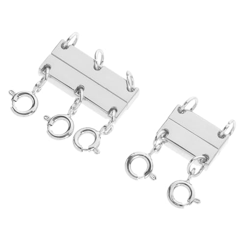 Gadpiparty 2 Stück Teiliges Magnetverschluss für Mehrlagige Ketten Kettenverschluss für Schmuckhandwerk Einfach zu Verwendender Kettenverbinder für Armbänder Gadpiparty 2 Stück Teiliges Magnetverschluss für Mehrlagige Ketten Kettenverschluss für Schmuckhandwerk Einfach zu Verwendender Kettenverbinder für Armbänder von Gadpiparty