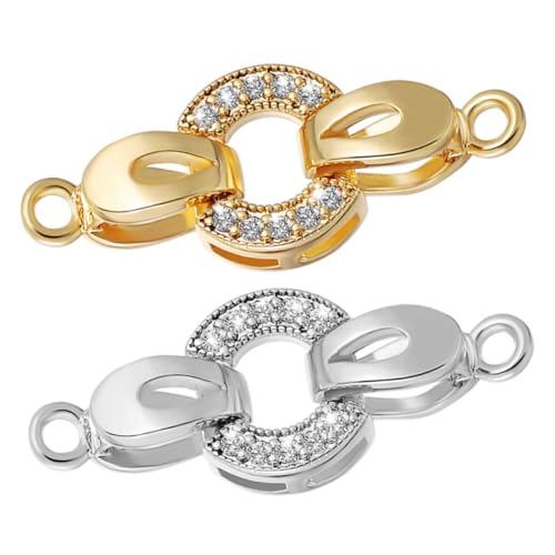 Gadpiparty 2 Stück Teiliges Schmuckverschluss Stabilem Metall Faltbare Endverschlüsse für Armband und Halskette Einfache Handhabung für DIY Schmuckherstellung für Anfänger und Kreative Gadpiparty 2 Stück Teiliges Schmuckverschluss Stabilem Metall Faltbare Endverschlüsse für Armband und Halskette Einfache Handhabung für DIY Schmuckherstellung für Anfänger und Kreative von Gadpiparty