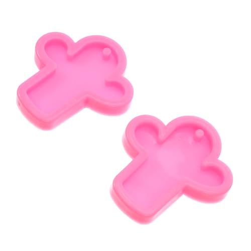 Gadpiparty 2 Stück Teiliges Silikon Mold für Schlüsselanhänger Kaktusform Gießformen für Handgefertigte Anhänger für DIY Projekte und Bastelarbeiten von Gadpiparty