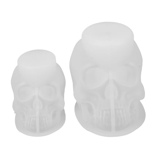 Gadpiparty 2 Stück Teiliges Silikon Totenkopf Formen Flexible Halloween Schädel Gießform für Kerzen Seife Wachs Harz und DIY Bastelarbeiten Langlebig und Einfach zu Entformen Gadpiparty 2 Stück Teiliges Silikon Totenkopf Formen Flexible Halloween Schädel Gießform für Kerzen Seife Wachs Harz und DIY Bastelarbeiten Langlebig und Einfach zu Entformen von Gadpiparty