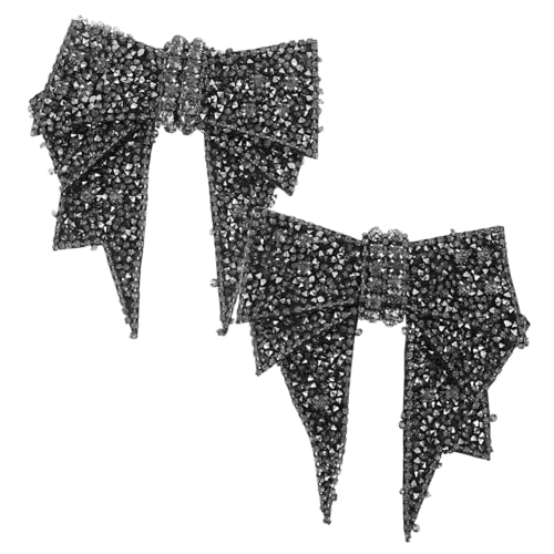 Gadpiparty 2 Stück Teiliges Strass Schleifen Schuhanhänger Glitzernde DIY Schuhdekor Vielseitig für Synthetik Langlebig und Modisch für Damen High Heels Sneaker Festlich und Alltagstauglich von Gadpiparty