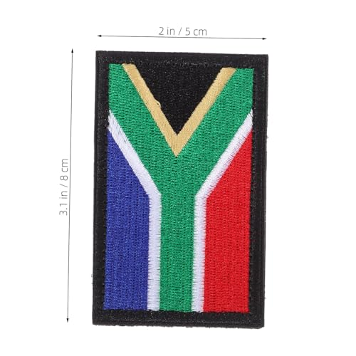 Gadpiparty 2 Stück Teiliges Südafrika Flaggen Klett Patch Bestickter Stoff Aufnäher Zierlicher Arm Aufnäher Vielseitig für Sport Feiern Soziale Anlässe Patriotische Dekoration von Gadpiparty