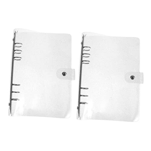 Gadpiparty 2 Stück Teiliges Transparentes PVC Ringbuch Cover für Notizbücher Nachfüllbare Hülle für Persönliche Planer und Scrapbooks Langlebig und Praktisch für Schule und Büro von Gadpiparty