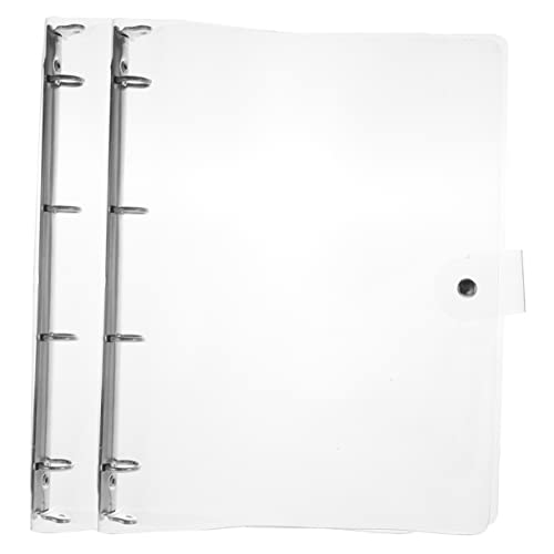 Gadpiparty 2 Stück Transparentes Notizbuch Hülle Weiche Kunststoffbinder für Lose Kreative und Praktische Ordner für Schule Gadpiparty 2 Stück Transparentes Notizbuch Hülle Weiche Kunststoffbinder für Lose Kreative und Praktische Ordner für Schule von Gadpiparty