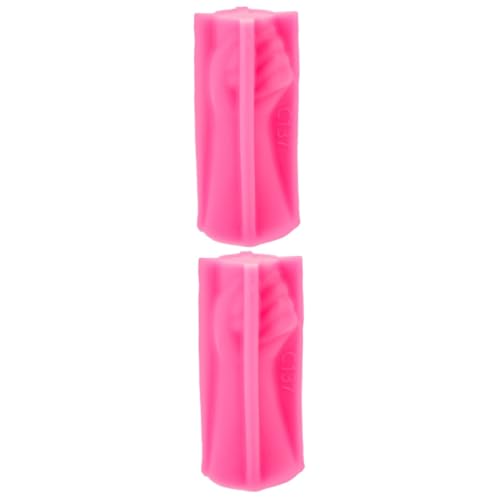Gadpiparty 2 Stück Vase -Halter -Form Produkt drinnen einfach Pflanzer Schimmel klein epoxidharz formen Schminkpinsel Handform Pflanzenformen DIY Bastelform Stifthalterform Kieselgel Rosa von Gadpiparty