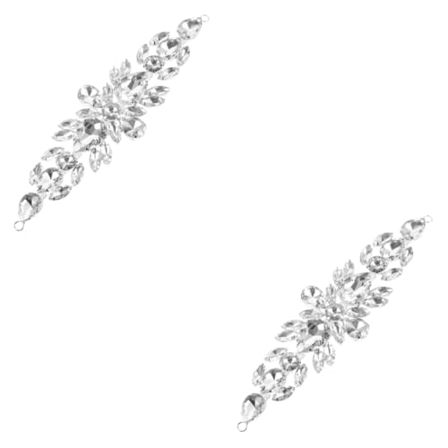 Gadpiparty 2 Stück Wassertropfen Hochzeit Braut- Dekoration Applikationen Verzierungen Strass Applikationen für Bekleidung dekorative Kleiderflicken Brautaccessoires Glas Gadpiparty 2 Stück Wassertropfen Hochzeit Braut- Dekoration Applikationen Verzierungen Strass Applikationen für Bekleidung dekorative Kleiderflicken Brautaccessoires Glas von Gadpiparty