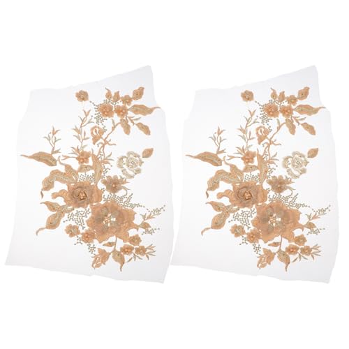 Gadpiparty 2 Stück bestickte Spitzenapplikationen: Elegante, mit Blumen bestickte Spitzenflicken mit Perlen für selbstgemachte Kleidung, Hochzeitskleider, Dekorationen, Party-Outfits Gadpiparty 2 Stück bestickte Spitzenapplikationen: Elegante, mit Blumen bestickte Spitzenflicken mit Perlen für selbstgemachte Kleidung, Hochzeitskleider, Dekorationen, Party-Outfits von Gadpiparty