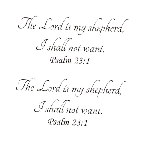 Gadpiparty 2 Stücke Pvc Religiöse Decor Bibel Vers Aufkleber Jesus 23:1 Hause Aufkleber Decals Kunst Gadpiparty 2 Stücke Pvc Religiöse Decor Bibel Vers Aufkleber Jesus 23:1 Hause Aufkleber Decals Kunst von Gadpiparty