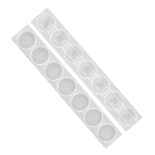 Gadpiparty 2 Stücke Teiliges Set Silikon Gießform für Diy Chakras Kreative Epoxidharz Formen für Tischdekoration und Handgemachte Langlebig und Wiederverwendbar von Gadpiparty