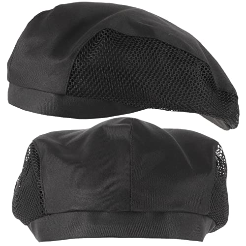 Gadpiparty 2 x Kochmütze, Küche, Kochmütze, Lebensmittelservice, Haarnetz, Netzstoff, Bouffant, Beanie, Küche, Backen, Kochmütze für Männer und Frauen, Schwarz Gadpiparty 2 x Kochmütze, Küche, Kochmütze, Lebensmittelservice, Haarnetz, Netzstoff, Bouffant, Beanie, Küche, Backen, Kochmütze für Männer und Frauen, Schwarz von Gadpiparty