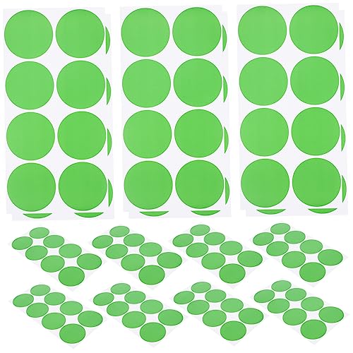 Gadpiparty 20 Blatt Farbpunkt-Aufkleber Blau kleine Aufkleber klebrig Klebepunkte Kreise Kleine Kreisaufkleber farbige runde Aufkleber kleine Klebeetiketten PVC Light Green von Gadpiparty