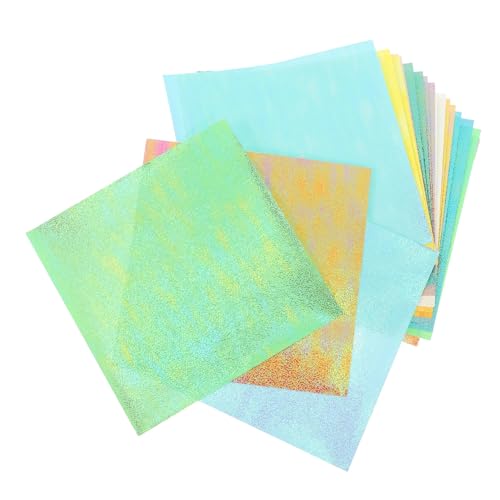 Gadpiparty 20 Blatt Glitzer Handgefertigtes Origami Scrapbooking Papier Faltpapier Origami Bastelpapier Für Anfänger Bastelpapier Origami Bastelpapier Für Winter Origami Papier von Gadpiparty