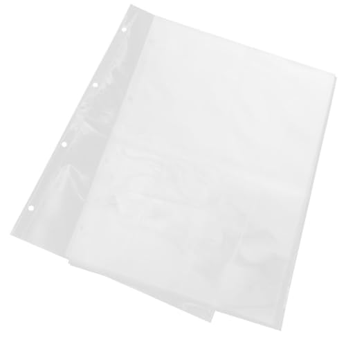 Gadpiparty 20 Blatt Nachfüllseiten Transparente Fotohüllen für Album Fächer pro Seite für Fotos Postkarten und Karten Passend für Ringbücher von Gadpiparty