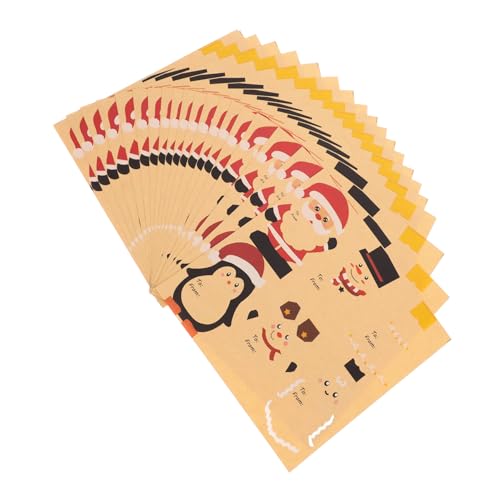 Gadpiparty 20 Blatt Selbstklebende Weihnachtsaufkleber pro Festliche Geschenkverpackung Geschenk-siegel-etiketten Weihnachtliche Namensanhänger Geeignet für Umschläge Kekse Partydeko Gadpiparty 20 Blatt Selbstklebende Weihnachtsaufkleber pro Festliche Geschenkverpackung Geschenk-siegel-etiketten Weihnachtliche Namensanhänger Geeignet für Umschläge Kekse Partydeko von Gadpiparty
