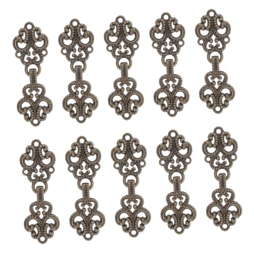Gadpiparty 20 Paare Metall Chinesische Froschknöpfe Vintage Nähverschlüsse für Cheongsam Hanfu Mantelknöpfe Traditionelle Kleidung Zubehör Langlebig Sicher von Gadpiparty