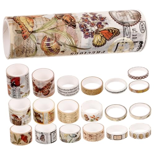 Gadpiparty 20 Rollen Vintage Washi Tape Dekorative Klebebänder für DIY Scrapbooking Planner und Bastelprojekte für Notizbücher Karten Umschläge und Dekorationen Gadpiparty 20 Rollen Vintage Washi Tape Dekorative Klebebänder für DIY Scrapbooking Planner und Bastelprojekte für Notizbücher Karten Umschläge und Dekorationen von Gadpiparty