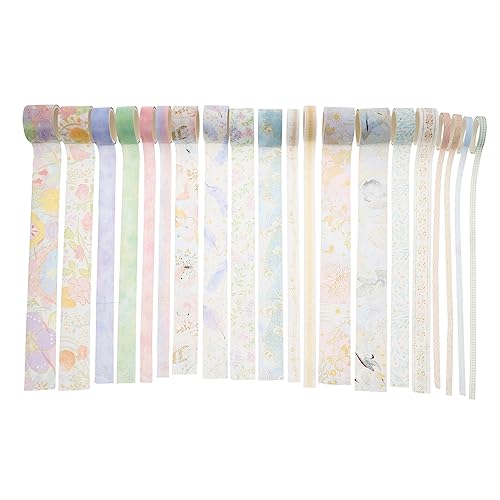 Gadpiparty 20 Rollen Washi Tapes DIY Klebebänder für Scrapbooking Dekoration und Geschenkpapiere Vielfältige Muster und Farben Leicht zu Entfernen und Rückstandslos für Ihr Tagebuch und von Gadpiparty
