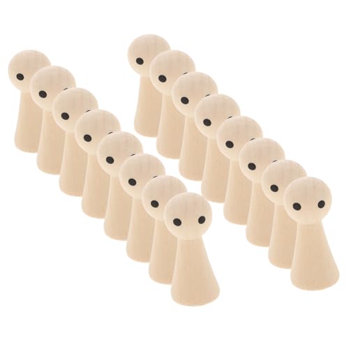 Gadpiparty 20 Stück Bemalte Puppenständer Aus Holz Für Winzige Unbemalte Kleine Modellstifte Unvollendete Miniatur Handpuppenkörper Realistische Kinderpuppen Peg People DIY Gadpiparty 20 Stück Bemalte Puppenständer Aus Holz Für Winzige Unbemalte Kleine Modellstifte Unvollendete Miniatur Handpuppenkörper Realistische Kinderpuppen Peg People DIY von Gadpiparty