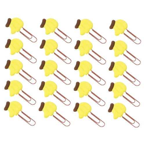 Gadpiparty 20 Stück Cartoon Papierclip Lesezeichen Avocado Büro Organizer Kreative Büroklammern für Schule Notizbuch Kalender und Scrapbooks von Gadpiparty