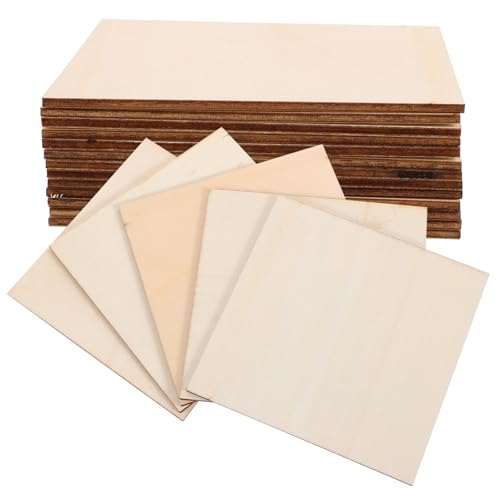 Gadpiparty 20 Stück DIY Holzscheiben Blanko Bastelmaterial für Projekte Gestalten von Dekorationen für Zuhause und Feste von Gadpiparty