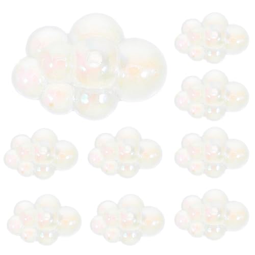 Gadpiparty 20 Stück DIY-Wolkenperlen: Acryl-Wolkenperlen, süße lose Abstandshalter, Charms für Armbänder, Ohrringe, Haarzöpfe, Telefon, Schlüsselband, DIY-Handwerk von Gadpiparty
