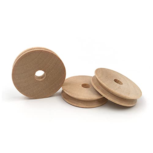 Gadpiparty 20 Stück Diy Holzräder für Modellautos Runde Kleine Räder Hochwertigem Holz für Bastelprojekte und Spielzeugzubehör von Gadpiparty