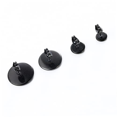 Gadpiparty 20 Stück Diy Ohrstecker Basis für Kreative Schmuckherstellung Runde Ohrstecker mit Korkbasis und Ohrstopper Schwarz für Frauen und Mädchen Schmuckzubehör von Gadpiparty