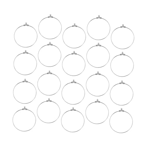 Gadpiparty 20 Stück Edelstahl Hängeringe Für Ohrringe Silberdraht Befunde Creolen Charms Verschlüsse Plattiert Kreisring Anhänger Schmuckanhänger DIY Ohrhänger Hängender Gadpiparty 20 Stück Edelstahl Hängeringe Für Ohrringe Silberdraht Befunde Creolen Charms Verschlüsse Plattiert Kreisring Anhänger Schmuckanhänger DIY Ohrhänger Hängender von Gadpiparty