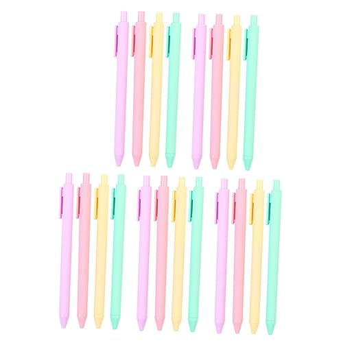 Gadpiparty 20 Stück Einziehbare Kugelschreiber mit Schwarzer Leichte Ergonomische Schreibgeräte für Büro Schule und Geschäftliche Unterschriften Spitze Glattes Schreiben von Gadpiparty