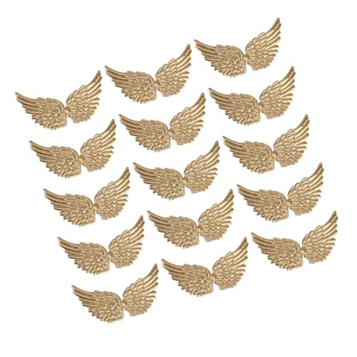 Gadpiparty 20 Stück Engels Flügel Stoff Aufkleber Flügel Zum Basteln Bastelgewebeflügel Flügel-design-kleidungsapplikation Dekorative Patches Kleidungsflicken Selber Machen Flecken Golden von Gadpiparty