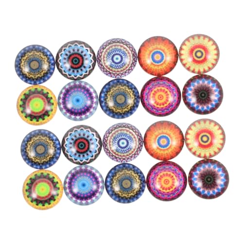 Gadpiparty 20 Stück Gem Glaspatch Und Wohnung Handwerk Flecken Diy-bastel-cabochons Zur Schmuckherstellung Mosaik Schmuckaufnäher Schmuckmaterial Für Steine, Glasflicken Glaskuppelsteine von Gadpiparty