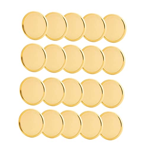 Gadpiparty 20 Stück Goldene Binder Buckle für Lose Notizbücher DIY Planer Bindungsringe für Mushroom Loch Bindung aus Strapazierfähigem Material für Dokumente und Karten von Gadpiparty