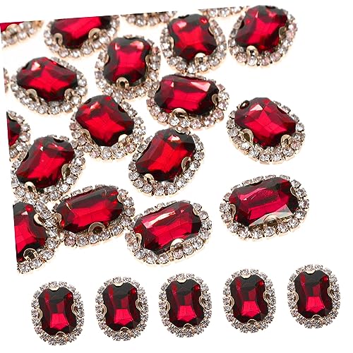 Gadpiparty 20 Stück Handnähbohrer Dekorationszubehör Strasssteine Strassknöpfe Für Kleidung Strasssteine Zum Nähen Strass Basteln Strass Verzierungen Rotes Glas Gadpiparty 20 Stück Handnähbohrer Dekorationszubehör Strasssteine Strassknöpfe Für Kleidung Strasssteine Zum Nähen Strass Basteln Strass Verzierungen Rotes Glas von Gadpiparty