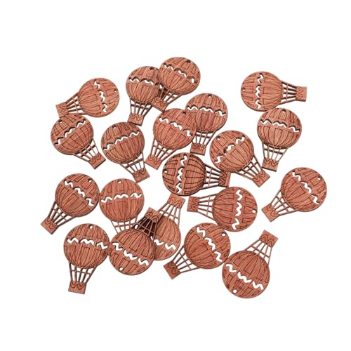 Gadpiparty 20 Stück Heißluftballon Holz Geschnitzte Charms Blanko Ballon Unfertige Holzanhänger Ornamente Holzverzierungen Für DIY Projekte Hochzeit Party Dekoration von Gadpiparty