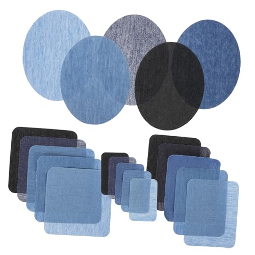 Gadpiparty 20 Stück Jeans Flicken Selbstklebende und Aufbügelbare Patches und Farben für Kleidung Jacken und Diy Reparaturen Einfache Anwendung Gadpiparty 20 Stück Jeans Flicken Selbstklebende und Aufbügelbare Patches und Farben für Kleidung Jacken und Diy Reparaturen Einfache Anwendung von Gadpiparty