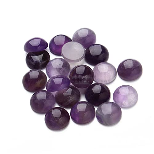 Gadpiparty 20 Stück Lila Kristall Cabochons Halbkreis Flachboden Schmucksteine für DIY Zeitstein Schmuckzubehör Bastelbedarf Gadpiparty 20 Stück Lila Kristall Cabochons Halbkreis Flachboden Schmucksteine für DIY Zeitstein Schmuckzubehör Bastelbedarf von Gadpiparty