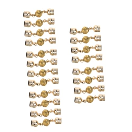 Gadpiparty 20 Stück Magnetischer Schmuckverschluss Teiliges Goldfarbene Magnetverschlüsse für Halsketten DIY Schmuckzubehör Schnelles Befestigen Stabile Haltekraft Einfache Montage von Gadpiparty
