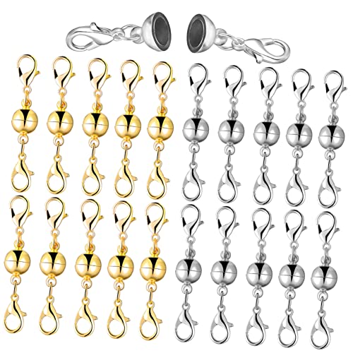 Gadpiparty 20 Stück Magnetverschluss Doppel Karabinerverschluss für Armbänder Installieren Leicht und Langlebig für Schmuckherstellung Gadpiparty 20 Stück Magnetverschluss Doppel Karabinerverschluss für Armbänder Installieren Leicht und Langlebig für Schmuckherstellung von Gadpiparty