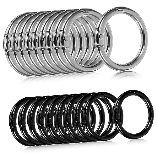 Gadpiparty 20 Stück Metall Karabiner Ringe Runde Schlüsselanhänger Clips für DIY Bastelbedarf Handyanhänger Geldbörsen Zubehör Verschiedene Durchmesser und Farben Gadpiparty 20 Stück Metall Karabiner Ringe Runde Schlüsselanhänger Clips für DIY Bastelbedarf Handyanhänger Geldbörsen Zubehör Verschiedene Durchmesser und Farben von Gadpiparty