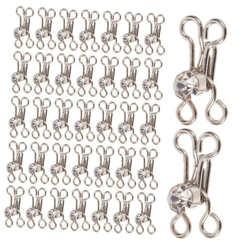 Gadpiparty 20 Stück Nähhaken Augenverschluss Haken für Cheongsam und Kleidung Unsichtbare Metallverschlüsse für DIY Projekte für Unterwäsche und Hosen Einfache Handhabung und Vielfältige von Gadpiparty