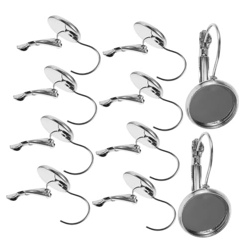 Gadpiparty 20 Stück Ohrring Bezel Trays Diy Ohrhaken Leere Fassung für Schmuckherstellung Silber für Kreative Ohrringe und Bastelprojekte Gadpiparty 20 Stück Ohrring Bezel Trays Diy Ohrhaken Leere Fassung für Schmuckherstellung Silber für Kreative Ohrringe und Bastelprojekte von Gadpiparty